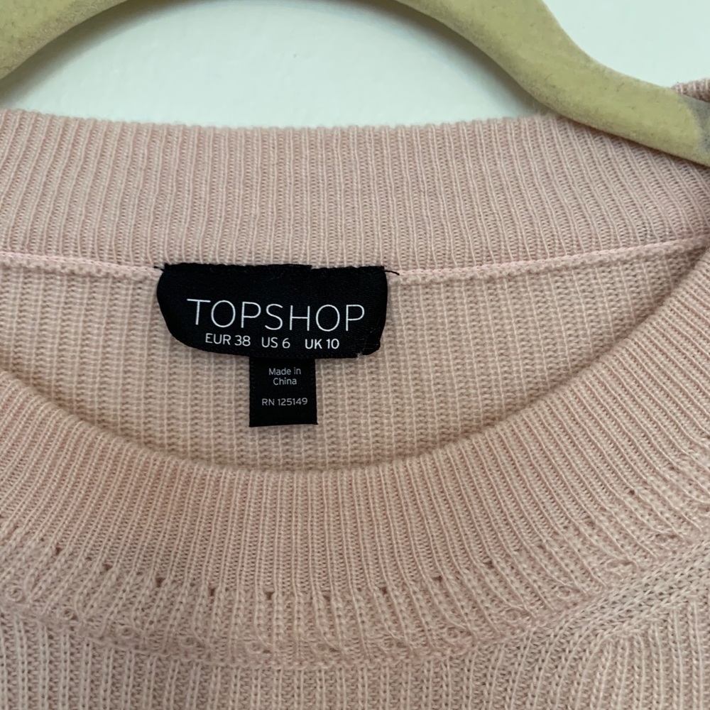 TopShop light pink sweater - Picture 4 of 7